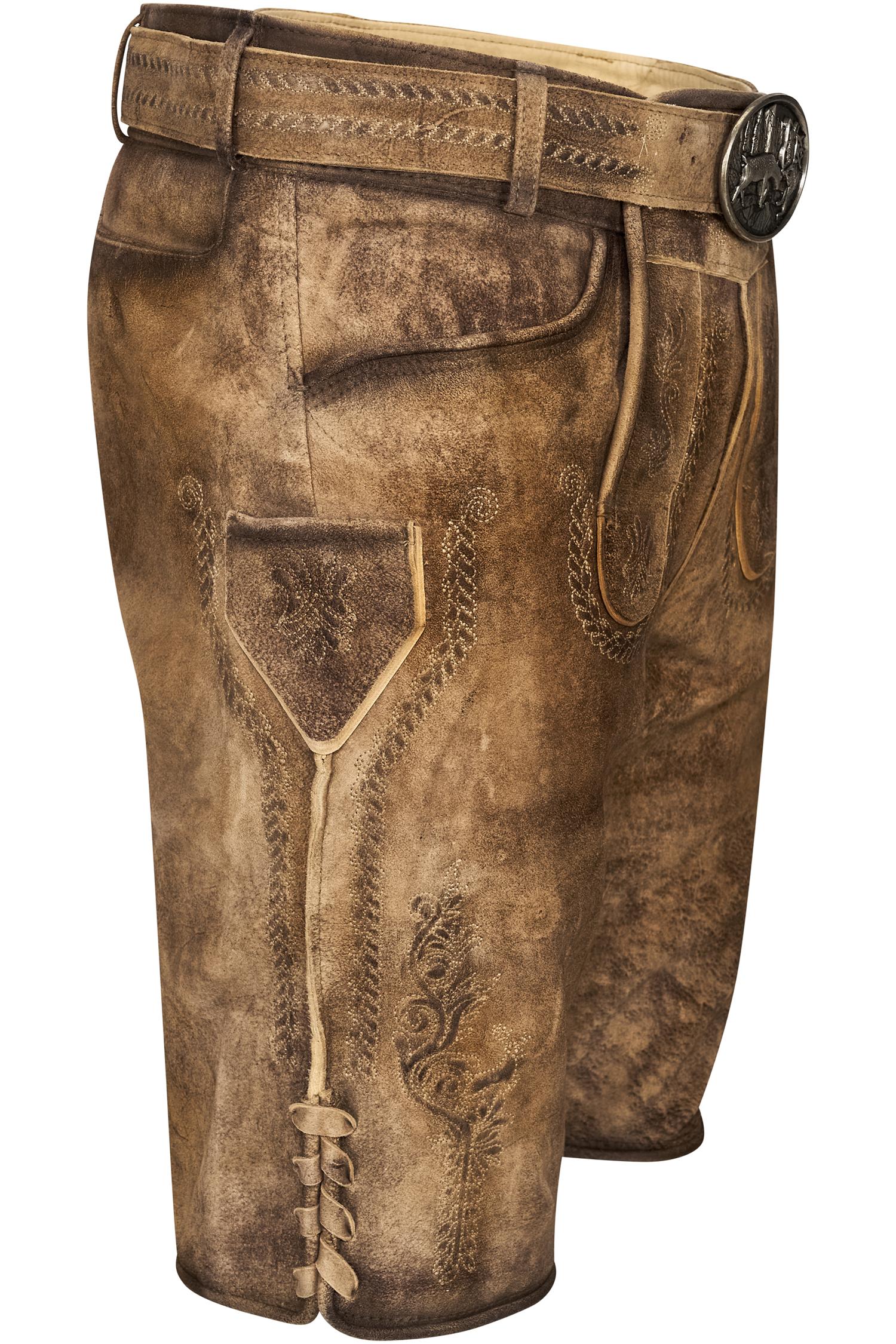 Hellbraune Lederhose Ederer von Gamsbock